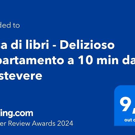 Casa Di Libri - Delizioso Appartamento A 10 Min Da Trastevere Roma Eksteriør bilde